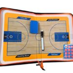 Basketball Coaching Board Clipboard External Leather Design with Zipper