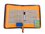 Volleyball Coaching Board Clipboard External Leather Design with Zipper