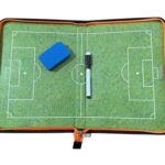 Football Coaching Board Clipboard External Leather Design with Zipper