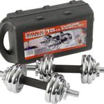 York Fitness 15KG Chrome Dumbbell Set