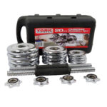 York Fitness 20KG Chrome Dumbbell Set