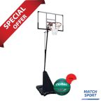 Adjustable Portable Basketball Hoop System-Free Molten Basketball Ball