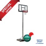 Adjustable Outdoor Basketball Stand with Shatter-Proof Backboard-Free Molten Basketball Ball