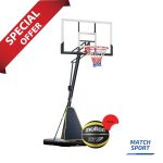 Portable Adjustable Basketball Hoop-Free Molten Basketball Ball