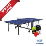 Stiga Athlete Roller Indoor Table Tennis Table with Net – Free Stiga Set Sway Table Tennis Racket Set and Stiga Ball Cup 40 plus Table Tennis Balls