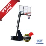 Adjustable Portable Basketball Hoop System-Free Molten Basketball Ball