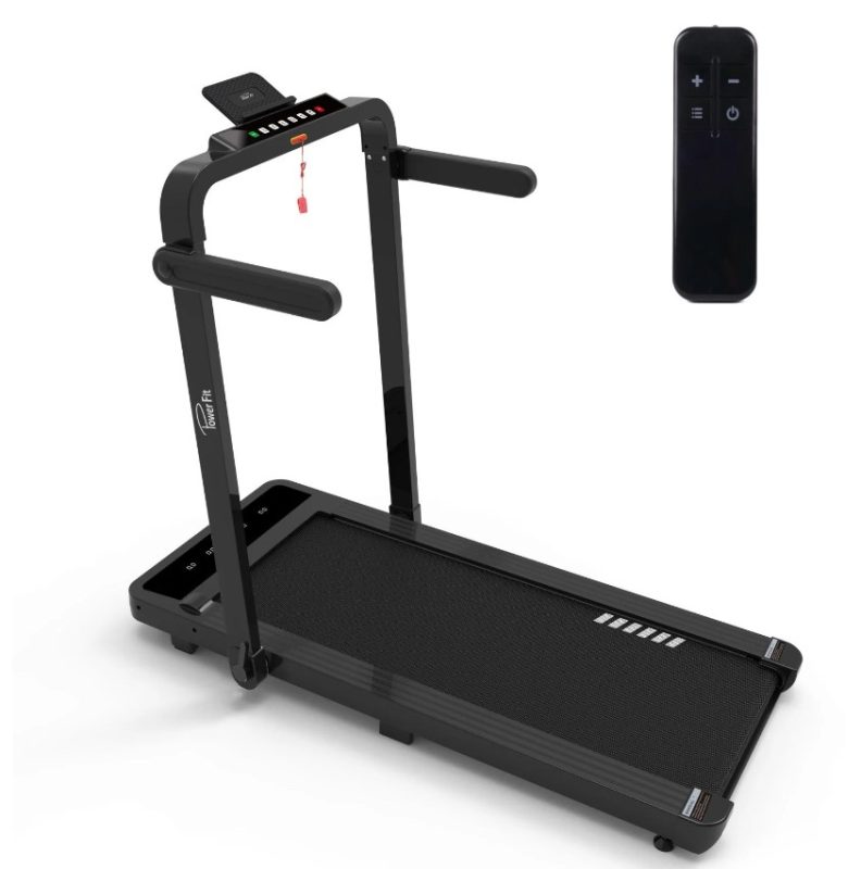Powerfit Compact Machine Remote Control PowerFit Motorized Foldable Under Bed Treadmill with Bluetooth, App ...