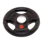 Home Workout Medium Olympic Rubber EZ Curl Barbell Set – 30KG - Image 3