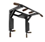 2-in-1 Wall Mount Pull Up Bar & Dip Station – Multi-Grip Chin-Up Bar