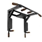2-in-1 Wall Mount Pull Up Bar & Dip Station – Multi-Grip Chin-Up Bar