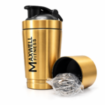 MAXWELL FITNESS 3-IN-1 STAINLESS STEEL SHAKER BOTTLE - Image 4