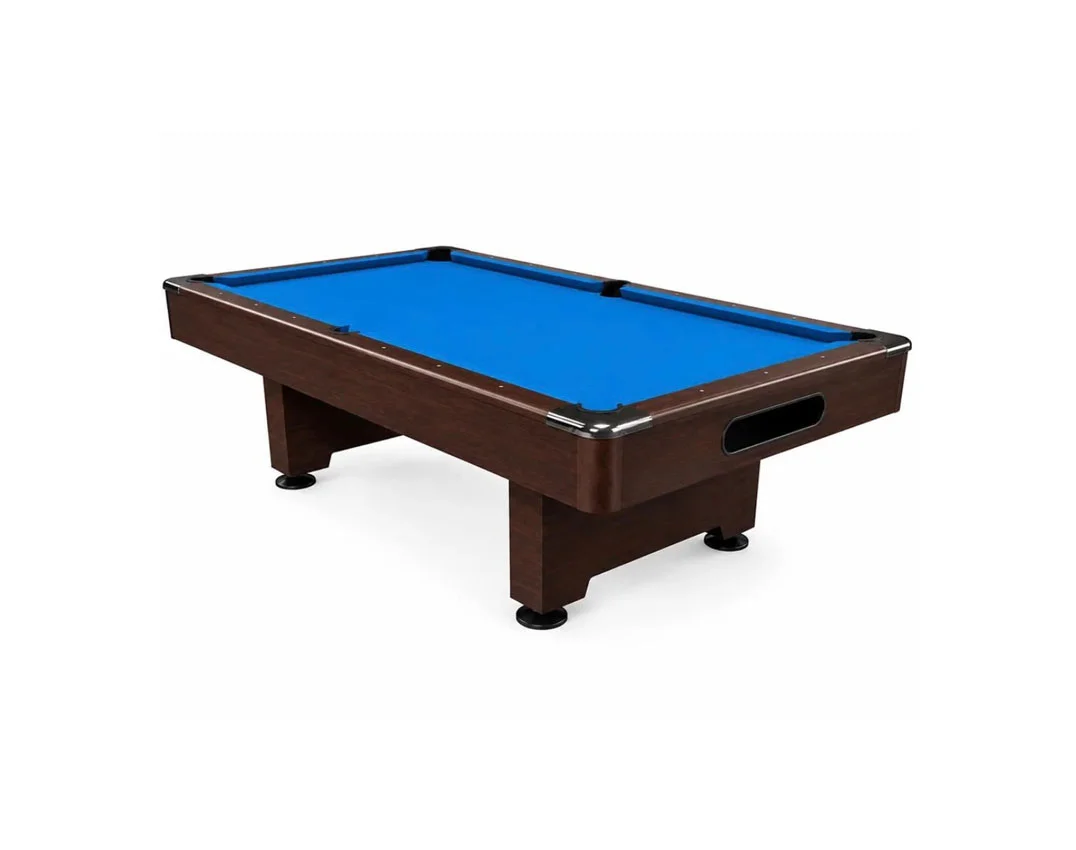 pool-table-slate-012 Slate Pool Table 8 FT Billiard Brown - Image 1